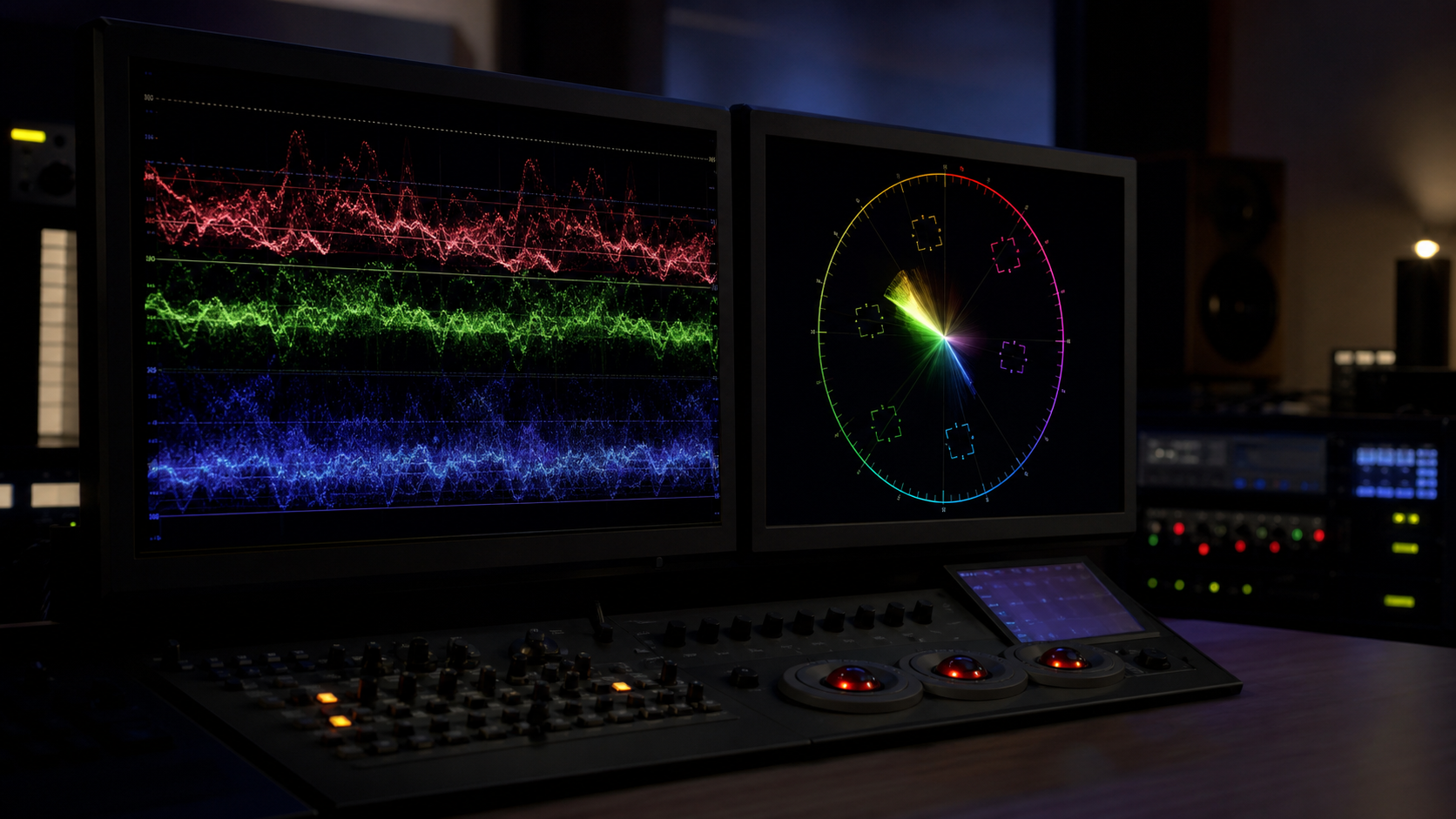 Scope video, waveform e vettorscopio